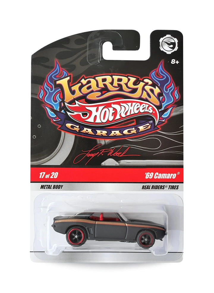 Hot Wheels Larry's Garage 2009 Chevrolet '69 Camaro 1:64 – Satin Black