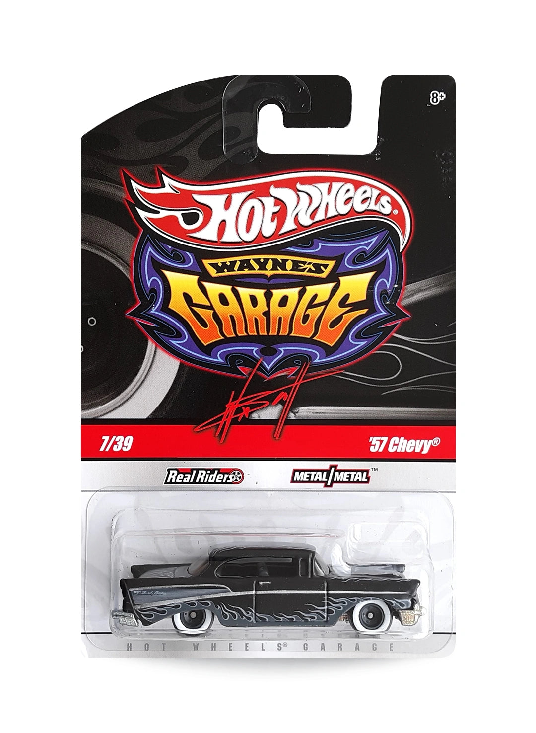 Hot Wheels Garage 2010 Chevrolet '57 Chevy Bel Air 1:64 – Satin Black