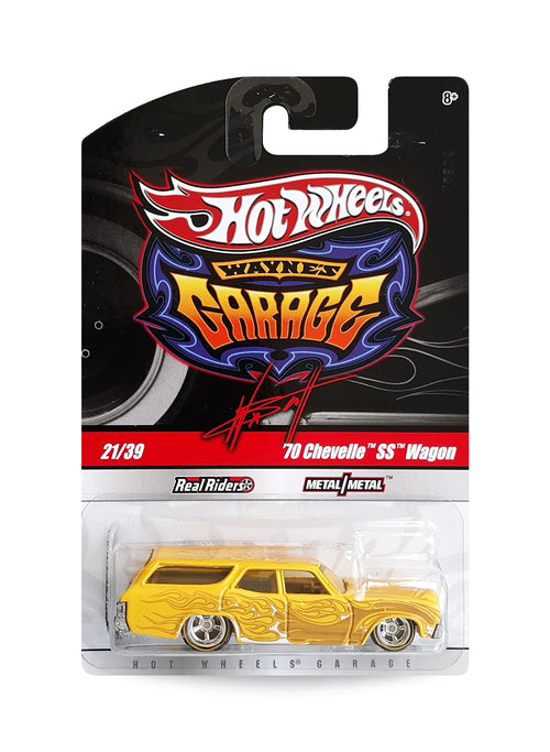 Hot Wheels Garage 2010 Chevrolet '70 Chevelle SS Wagon 1:64 – Satin Metalflake Yellow