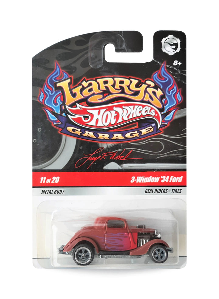 Hot Wheels Larry's Garage 2009 Ford 3-Window '34 1:64 – Satin Rust