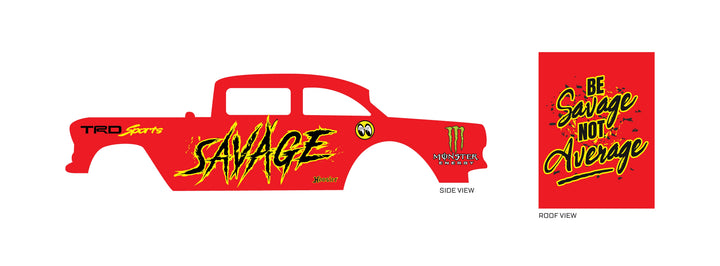 Savage Toy car Decals
