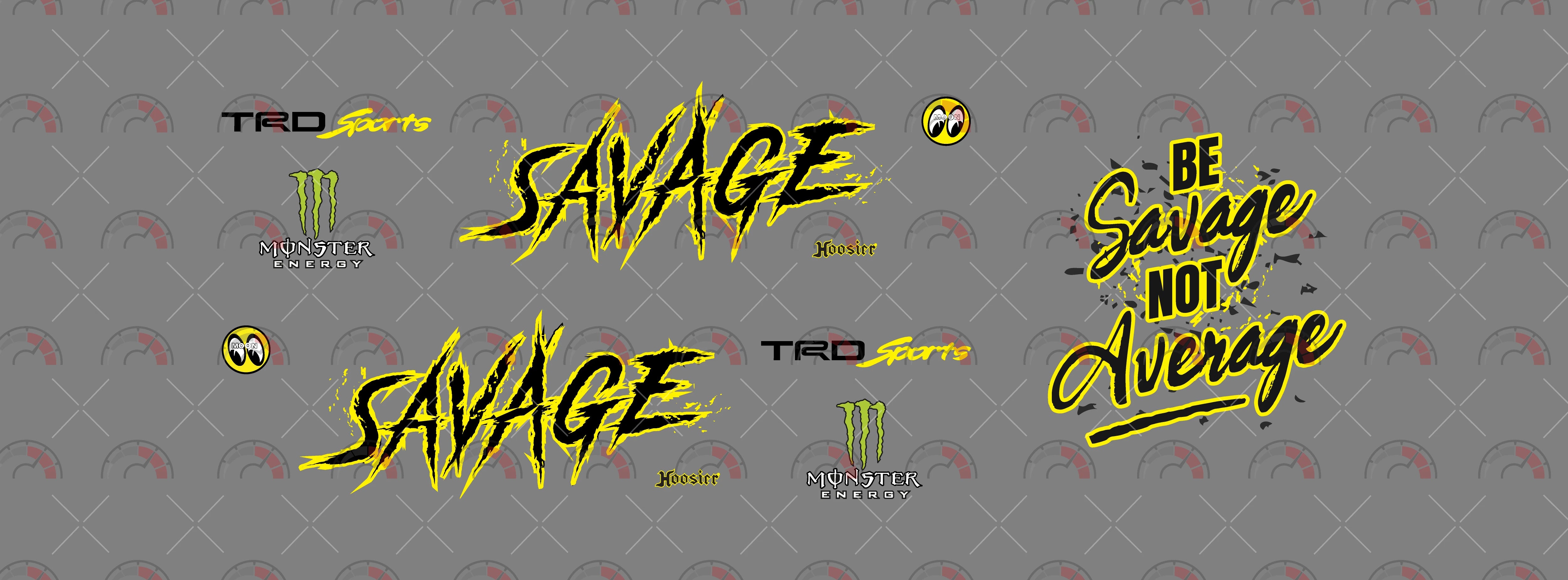 Savage Toy car Decals