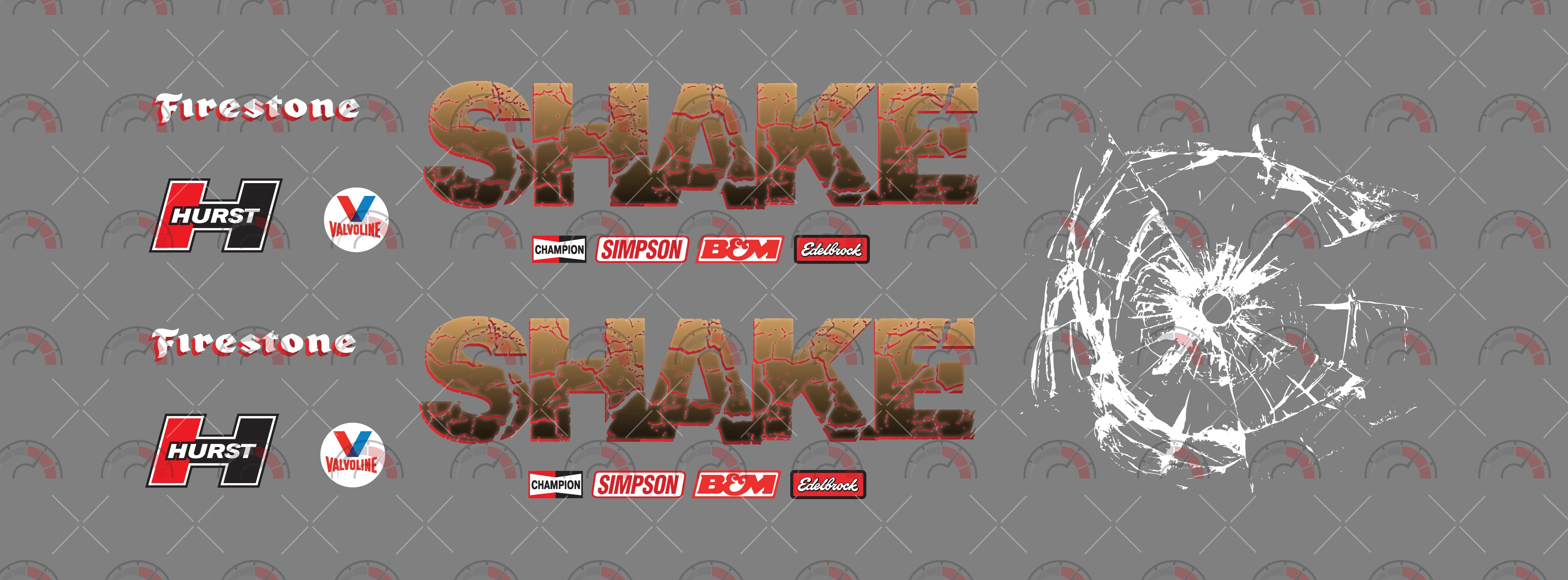 Shake Toy car Decals