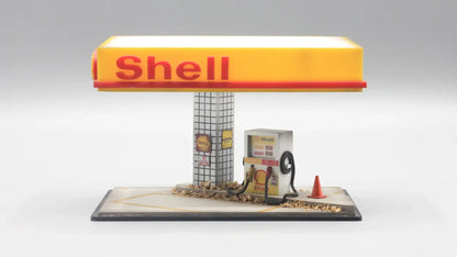 Fuel Station Mini Diorama for 1:64 Diecast Cars