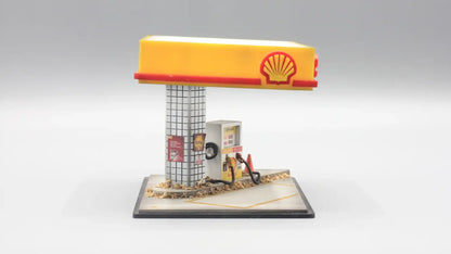 Fuel Station Mini Diorama for 1:64 Diecast Cars