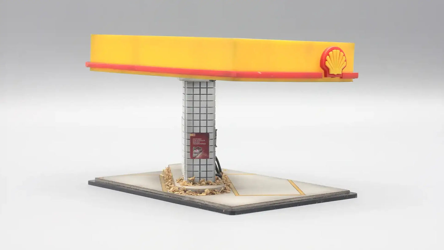 Fuel Station Mini Diorama for 1:64 Diecast Cars
