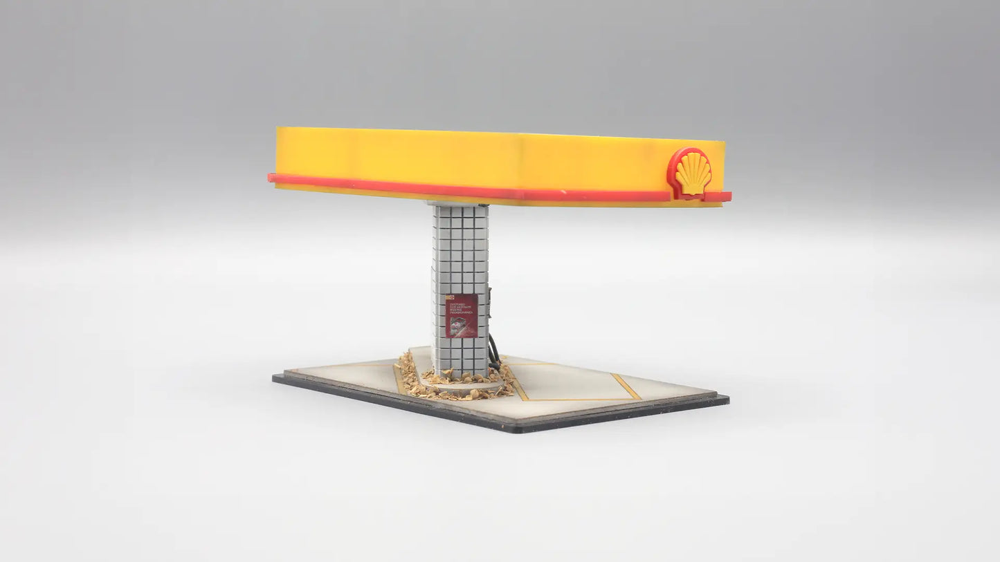 Fuel Station Mini Diorama for 1:64 Diecast Cars