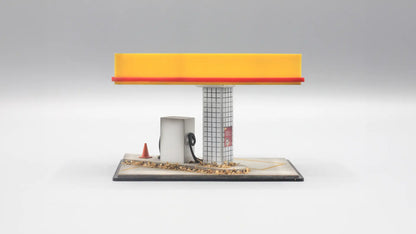 Fuel Station Mini Diorama for 1:64 Diecast Cars