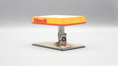 Fuel Station Mini Diorama for 1:64 Diecast Cars