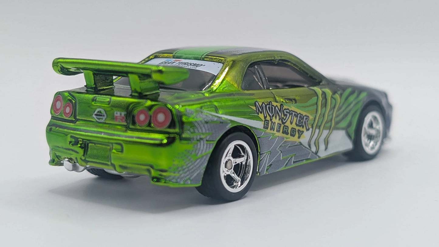Shop 164 Custom Monster Energy Nissan Skyline GT-R R34
