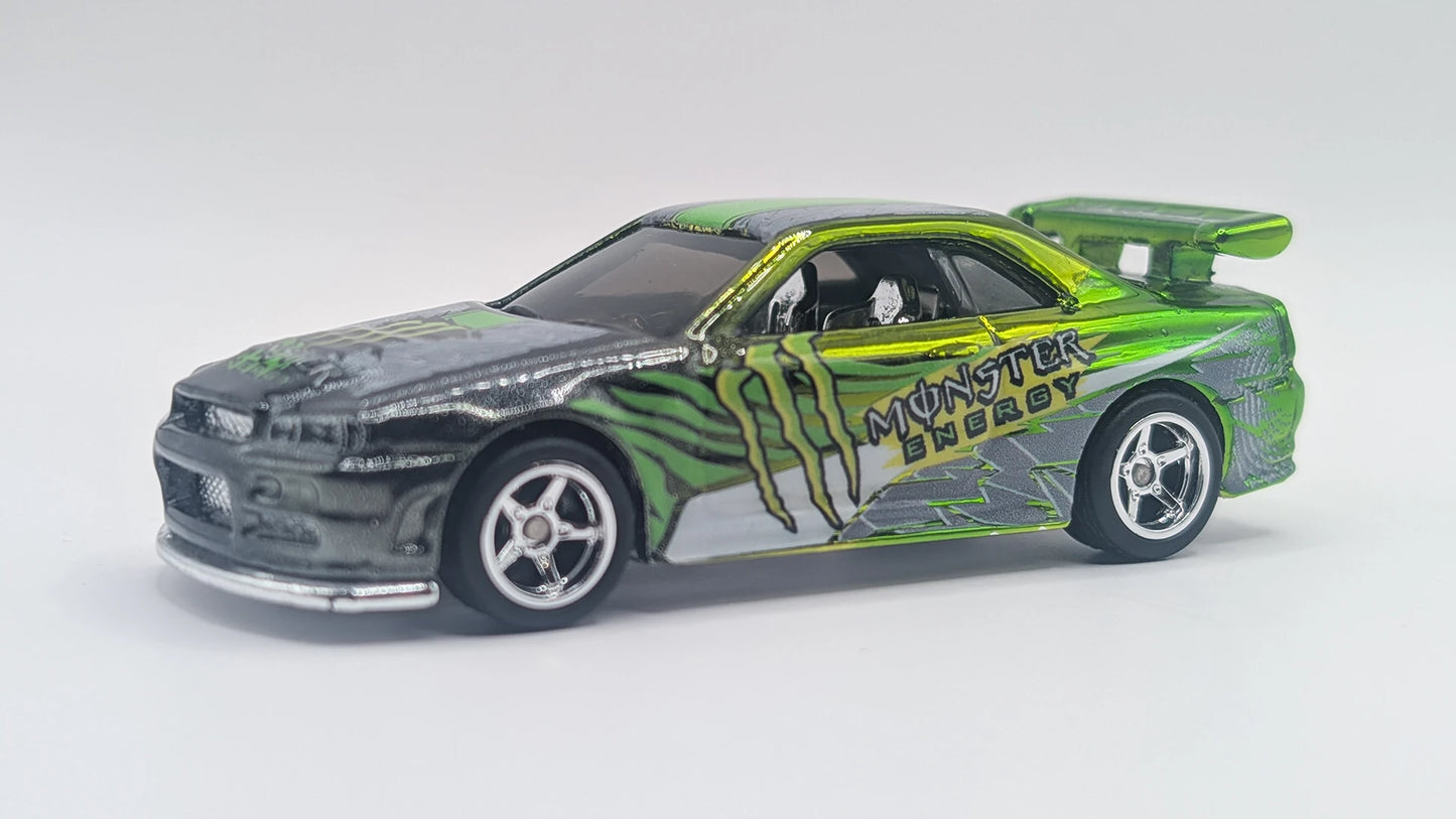 Shop 164 Custom Monster Energy Nissan Skyline GT-R R34