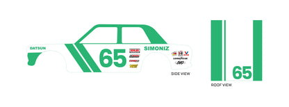 Simoniz 65 GT Toy car Decals