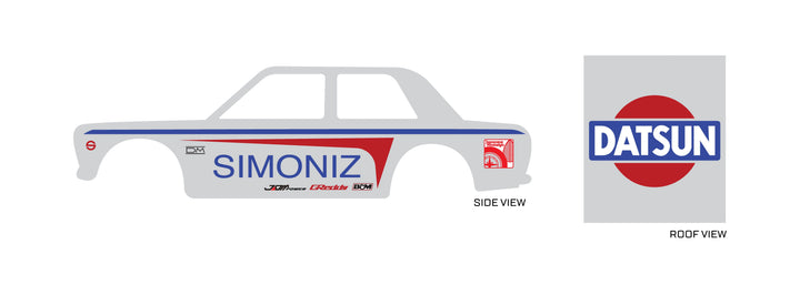 Simoniz (Blue) Toy car Decals