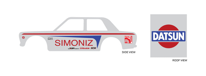 Simoniz (Red) Toy car Decals