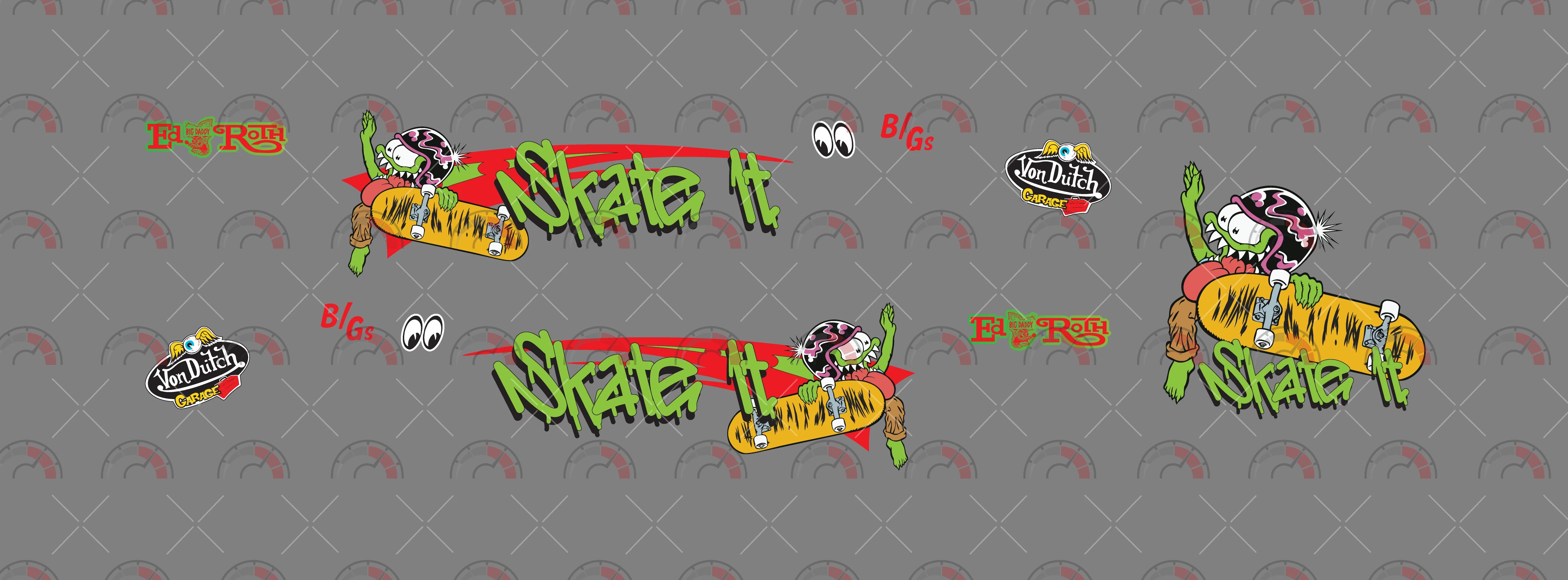 Skate Fink 01 Design Toy Car Sticker