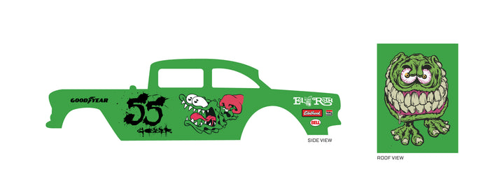 Slime Monster Toy car Decals
