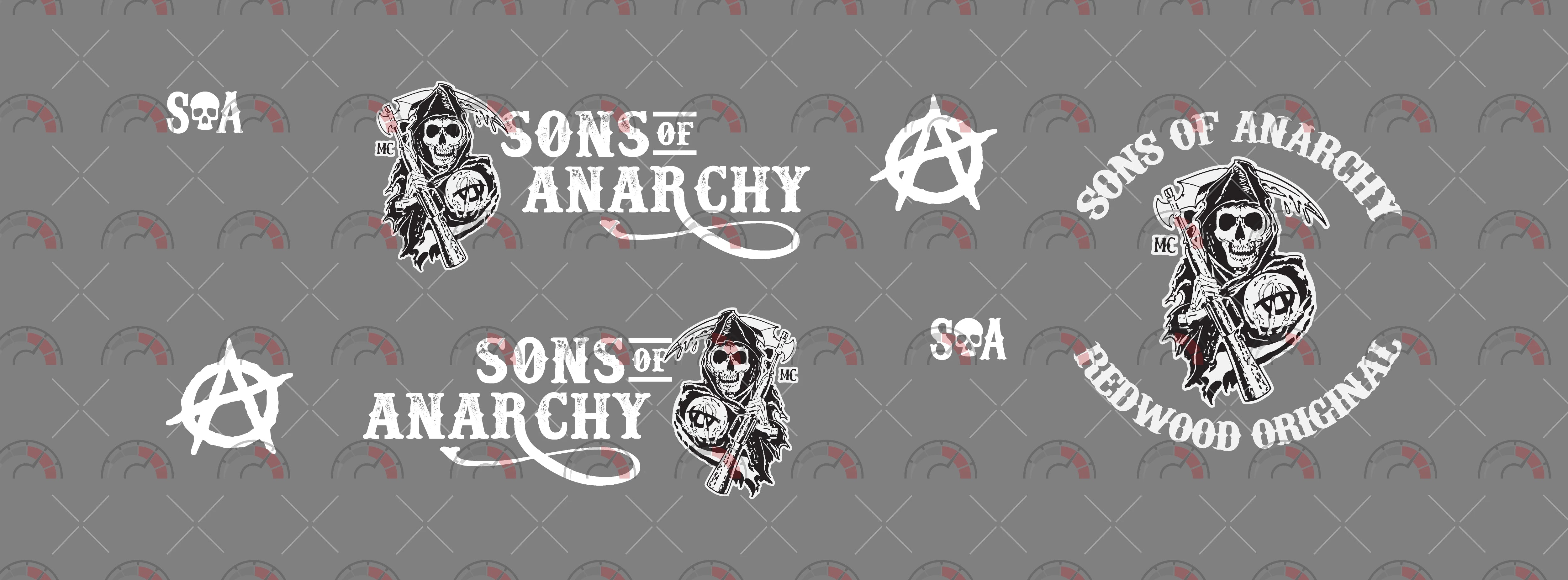 Sons of Anarchy Design Toy Car Sticker