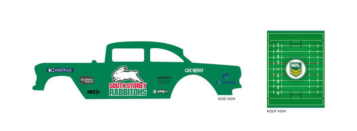 South Sydney Rabbitohs model Car Decals