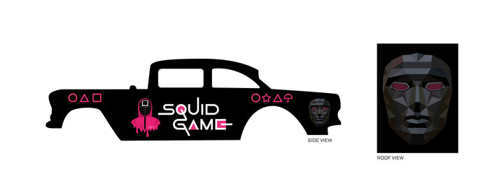 Squid Game Toy Car Sticker Design
