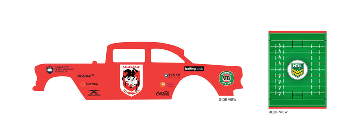 St. George Illawarra Dragons model Car Decals