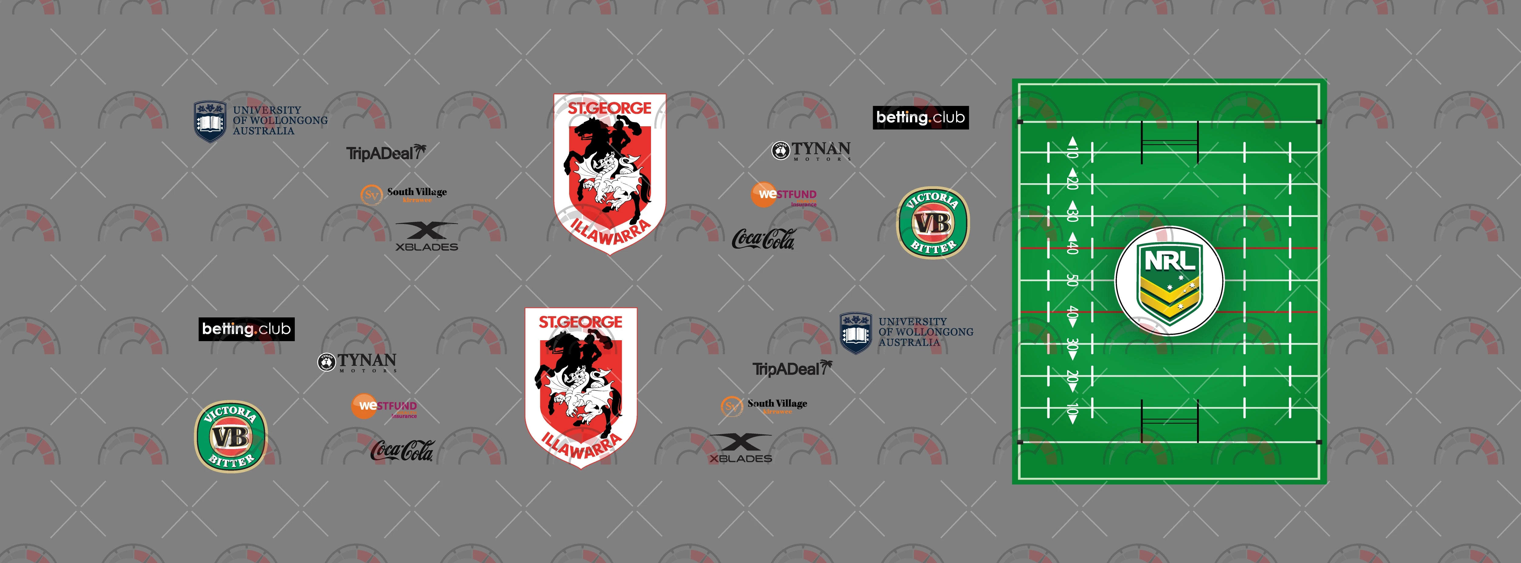 St. George Illawarra Dragons model Car Decals