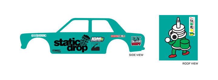 Static Drop model Car Decals