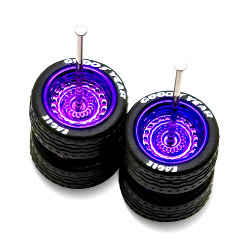 Steelie Purple + Lettered Tire 11mm / 11mm