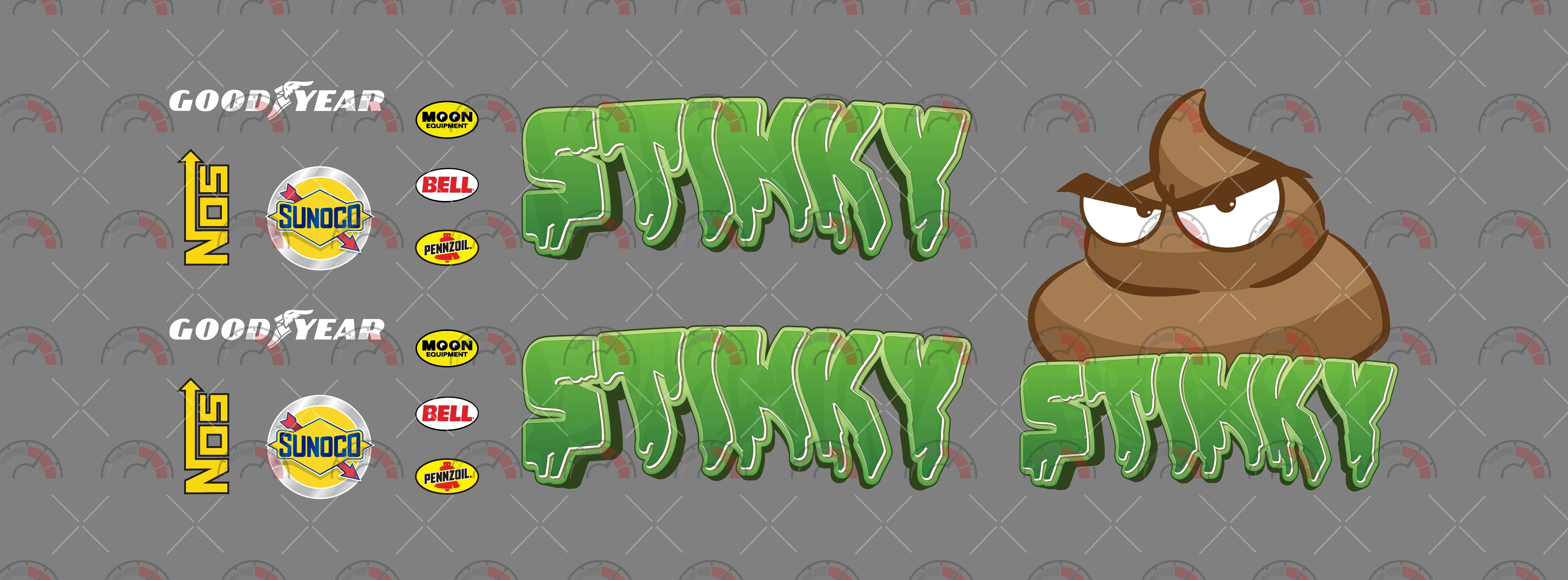Stinky Play Vehicle Decals