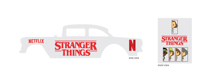 Stranger Things Toy Car Sticker Design