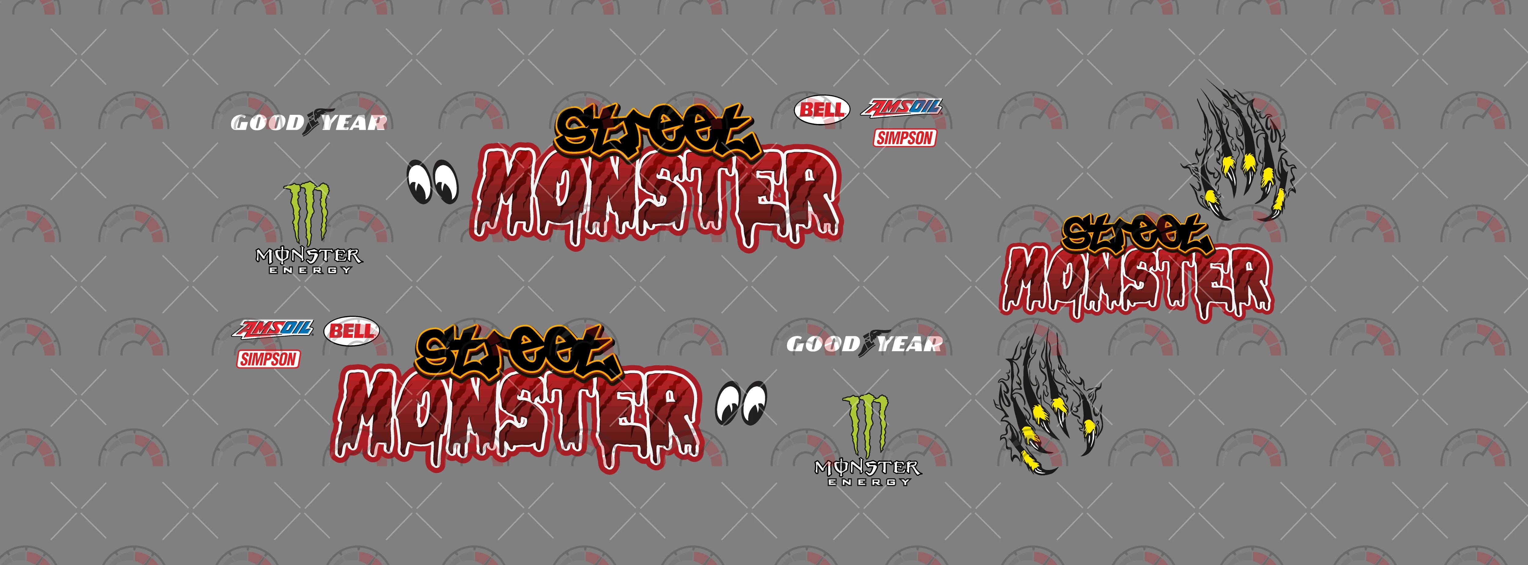 Street Monster custom decals