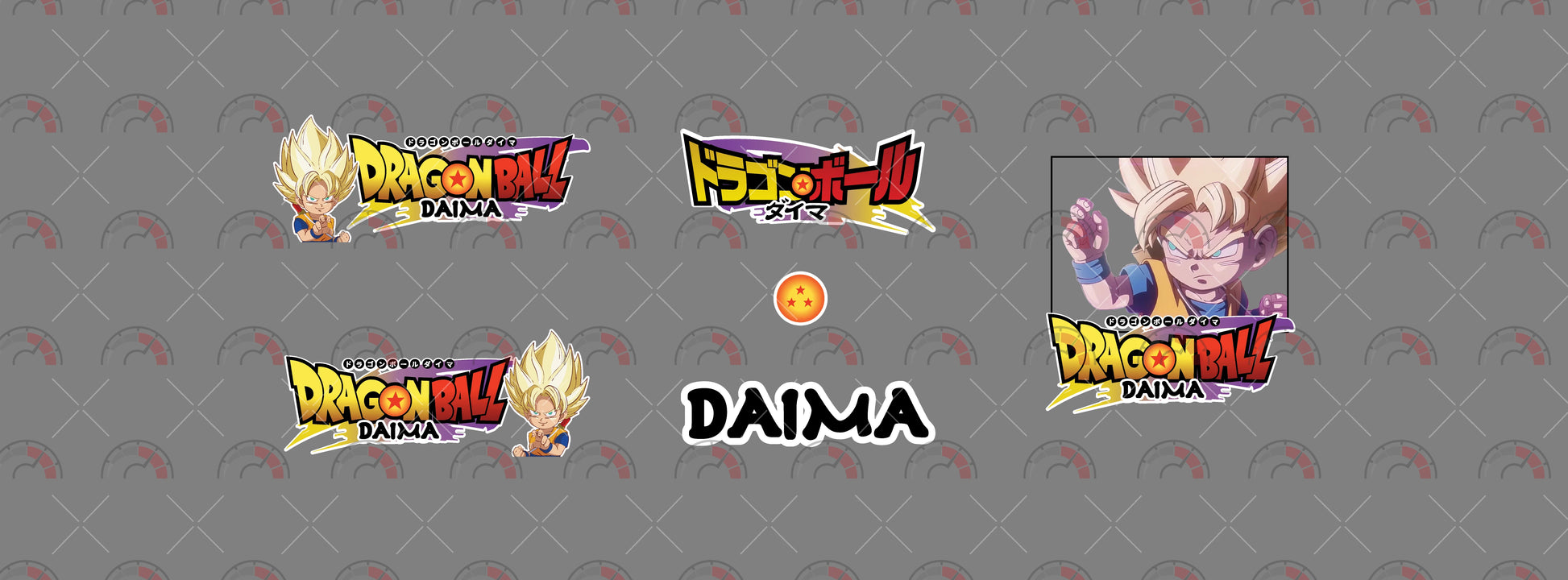 Goku Super Saiyan Daima toy car sticker
