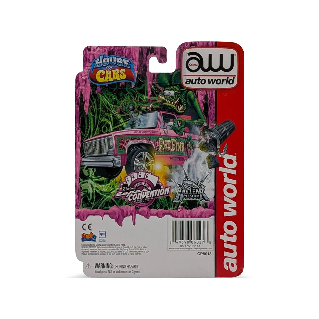 Super Convention 2023 Lowrider Cheverolet Silverado Rat Fink 1/64 Pink