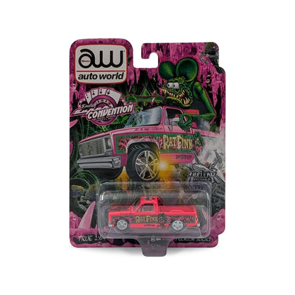 Super Convention 2023 Lowrider Cheverolet Silverado Rat Fink 1/64 Pink