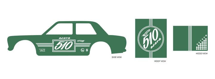 Super Treasure Hunt Loose Clean Toy car Decals