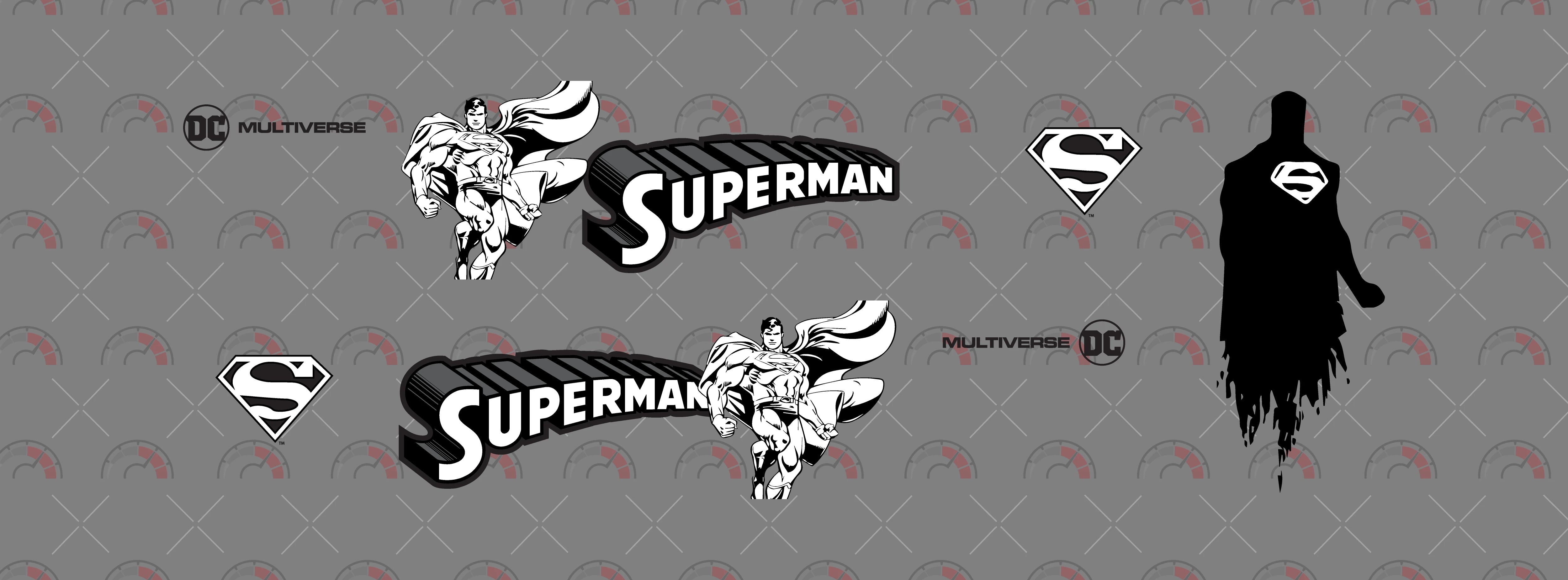 Superman Shadow Design Toy Car Sticker