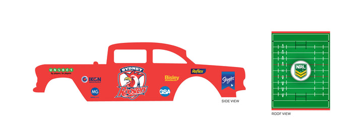 Sydney Roosters Toy car Decals
