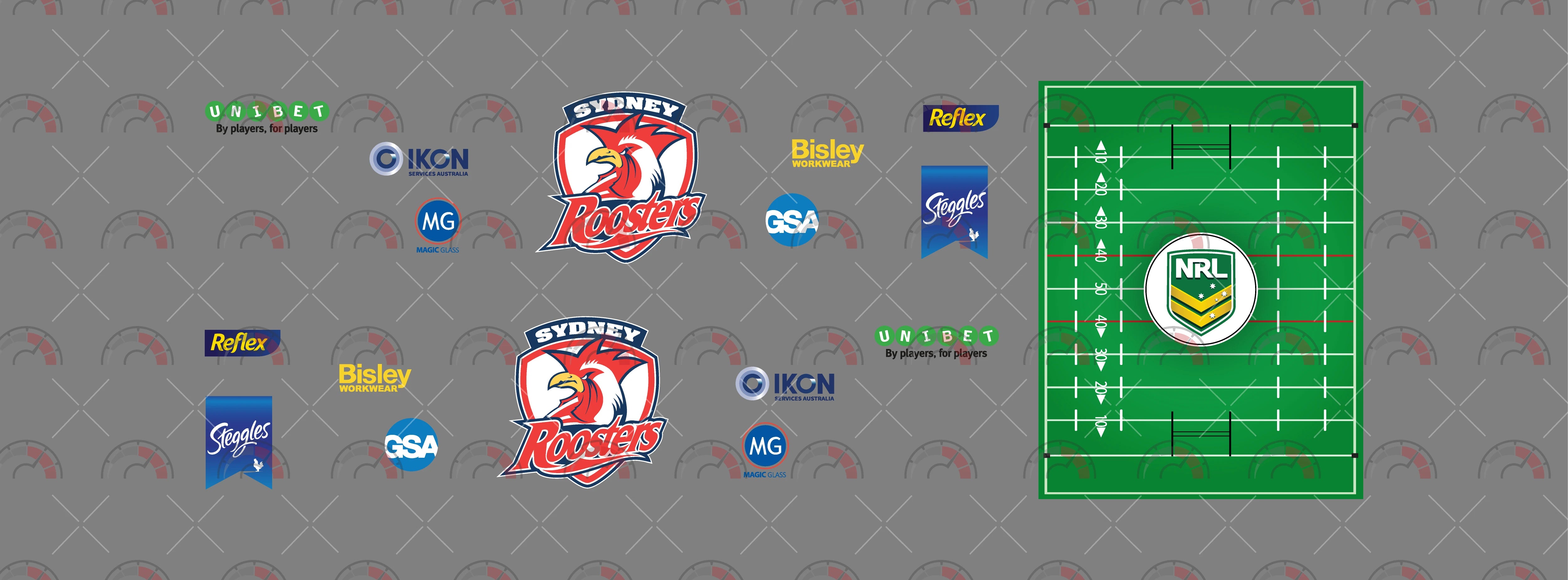 Sydney Roosters Toy car Decals
