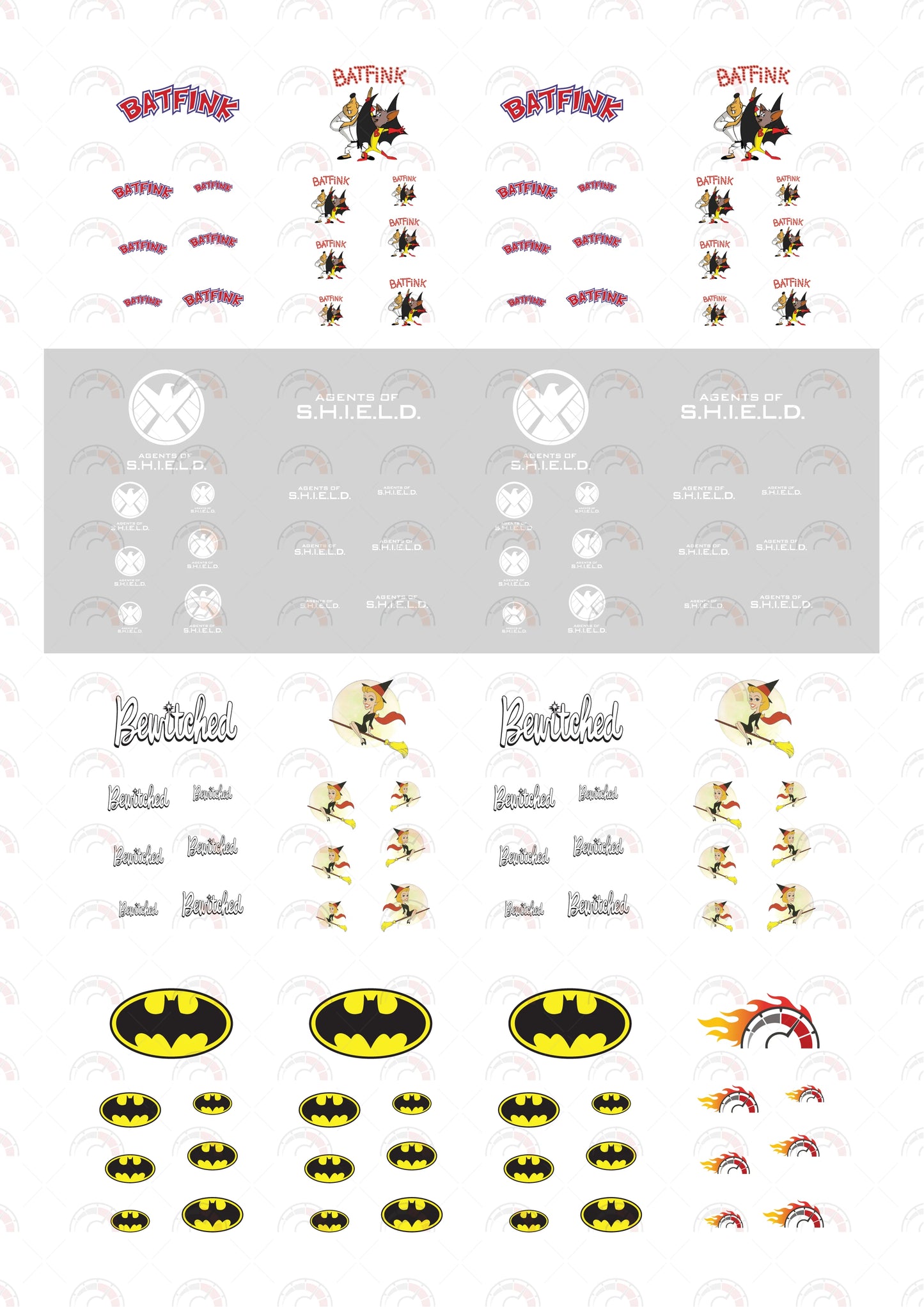 Batfink model Car Decals
