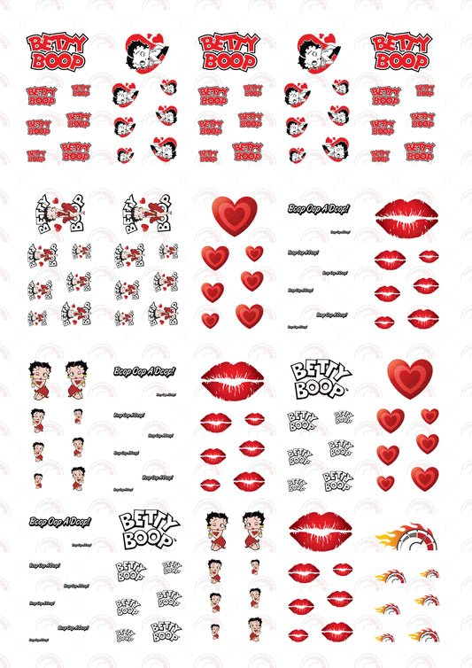Betty Boop 03  Custom Vinyl Stickers