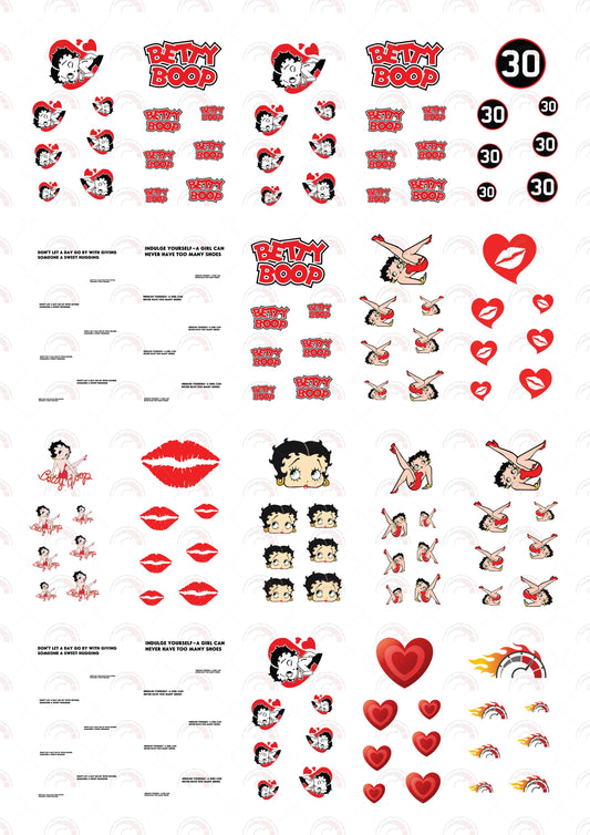 Betty Boop 07 Mini Car Decals