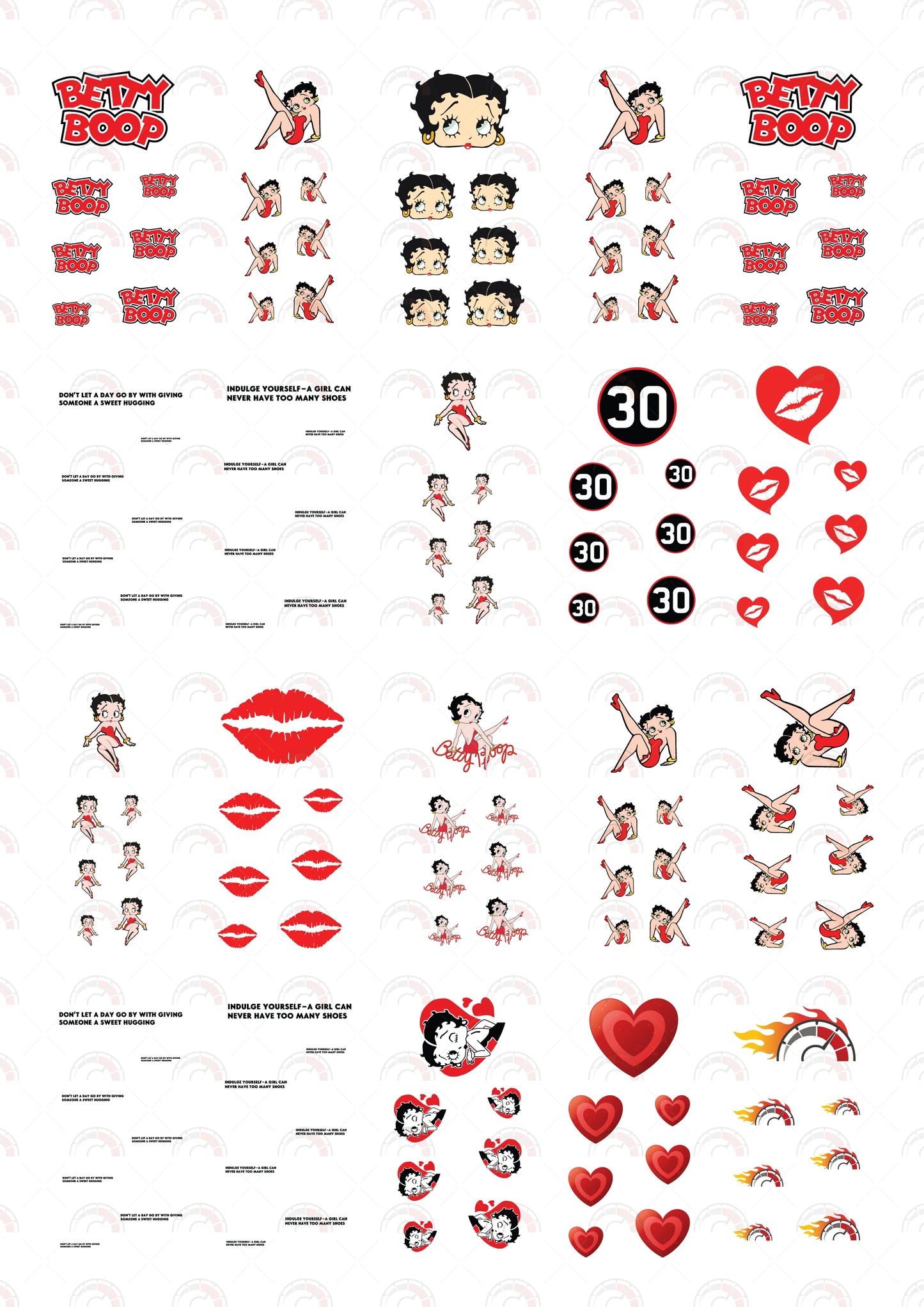 Betty Boop Custom Vinyl Stickers