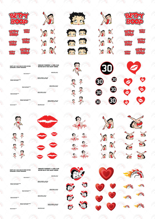 Betty Boop Custom Vinyl Stickers