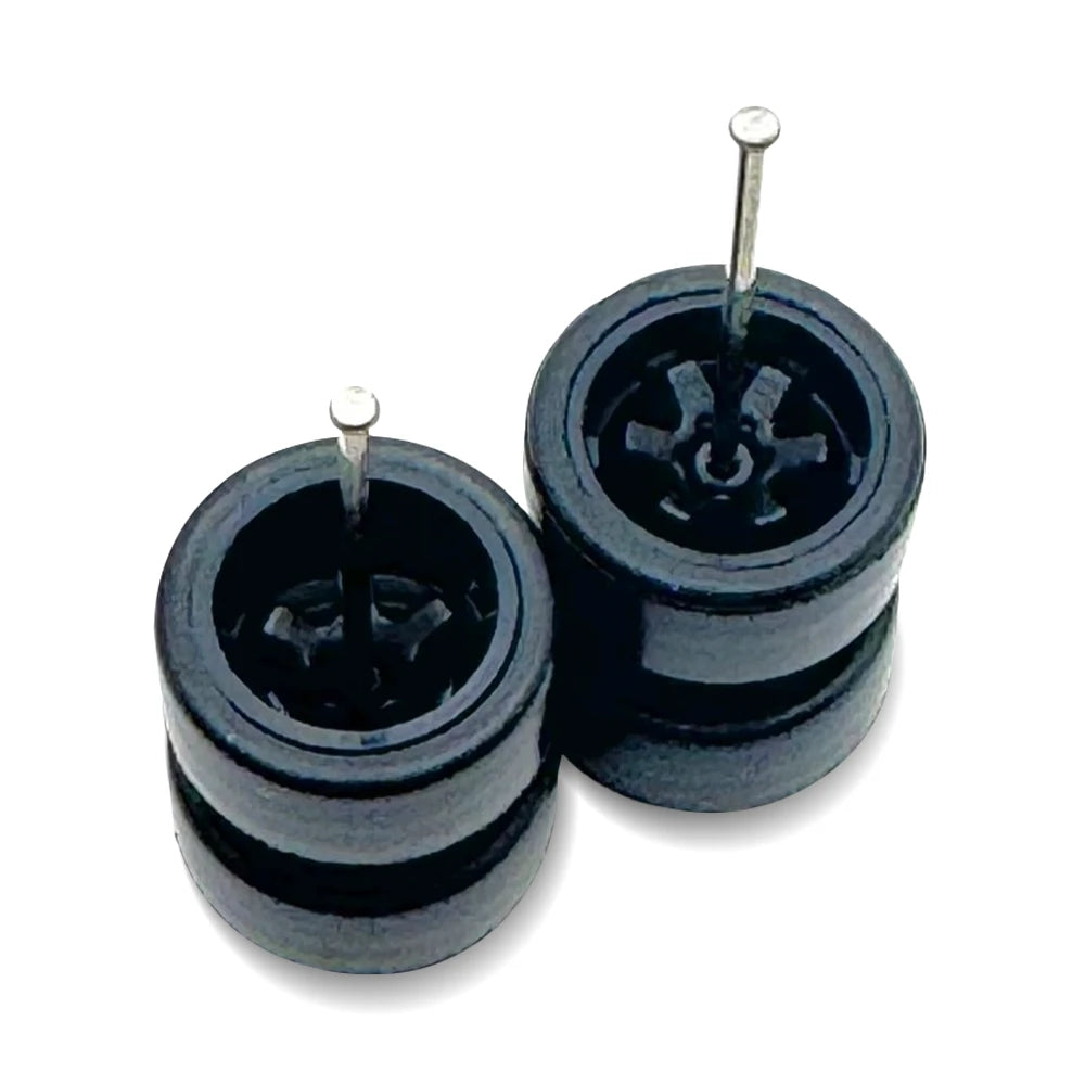 Te37 Black Staggered Deep Dish 11mm / 11mm