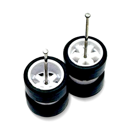 Te37 White Staggered Deep Dish 11mm / 11mm