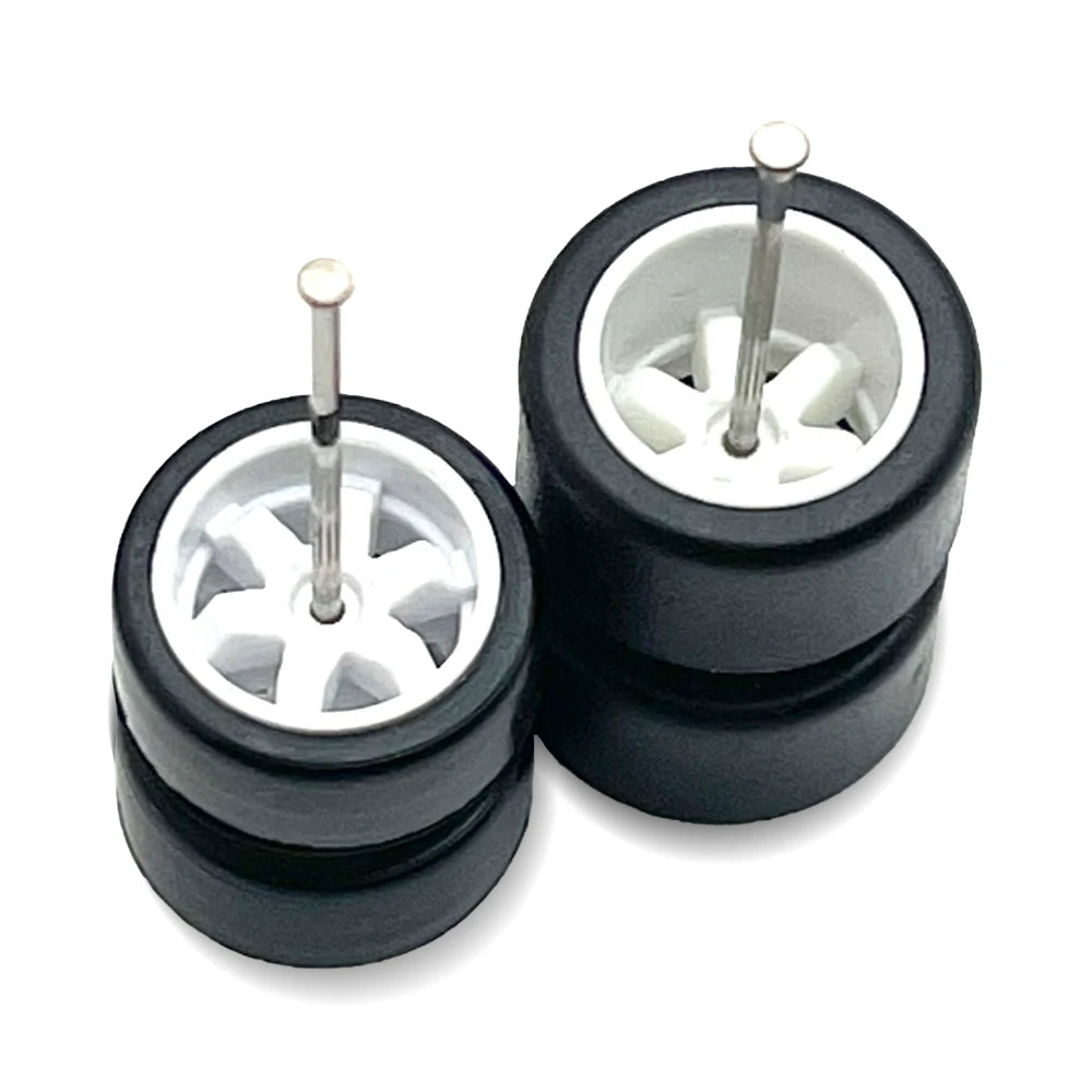 Te37 White Staggered Deep Dish 11mm / 11mm