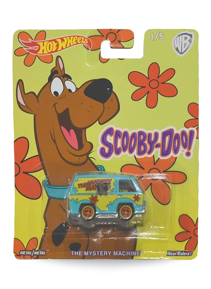 Hot Wheels Pop Culture Scooby-Doo The Mystery Machine 1:64 scale premium diecast van mint on its original retro flower power blister card.