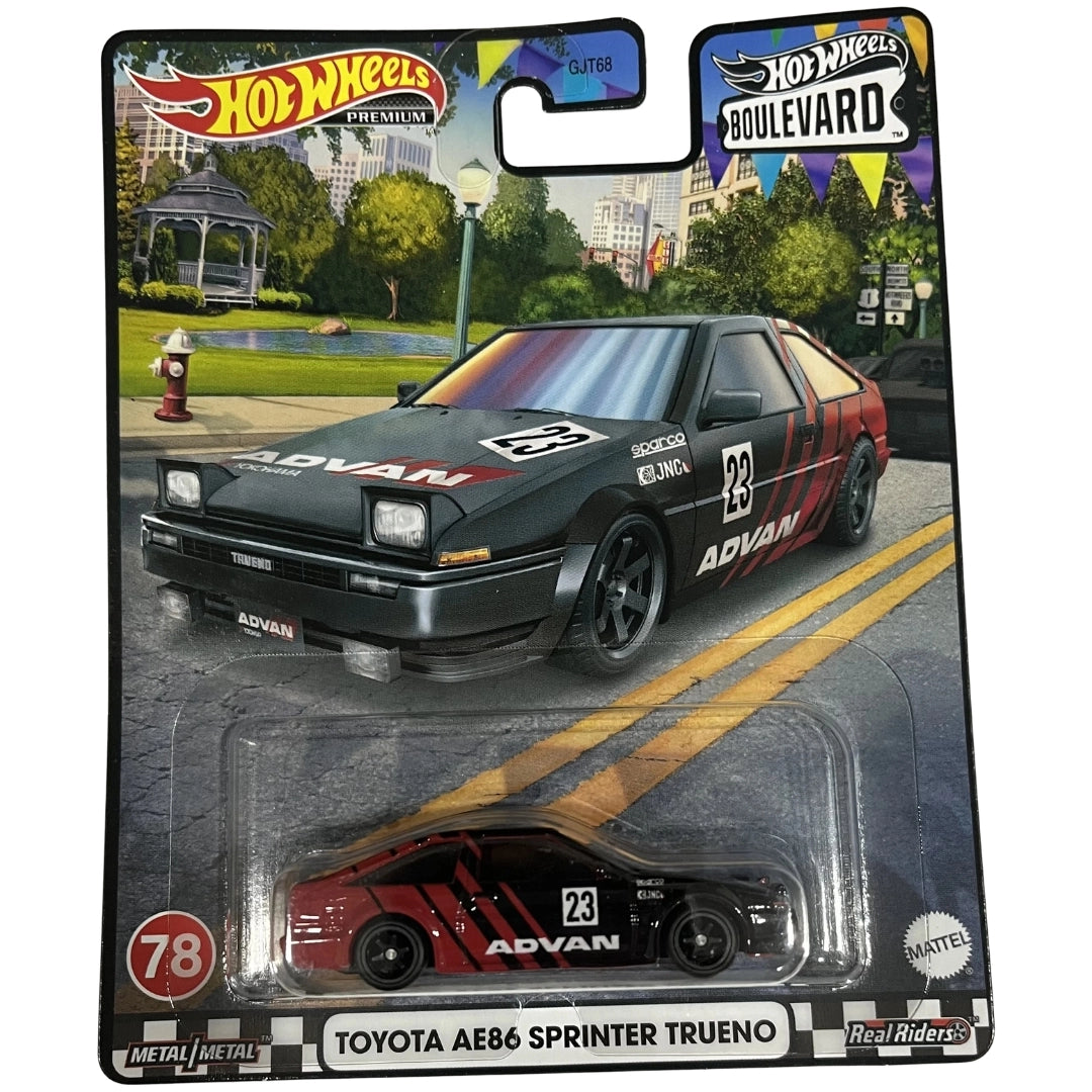 Hot Wheels 1:64 Toyota AE86 Sprinter Trueno Black