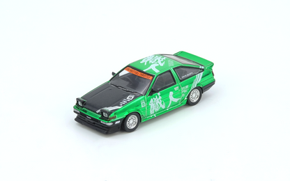 “INNO64 x DPLS x Keichi Tsuchiya” Toyota Sprinter TRUENO AE86 Chrome Green 2025 Thailand Diecast Expo