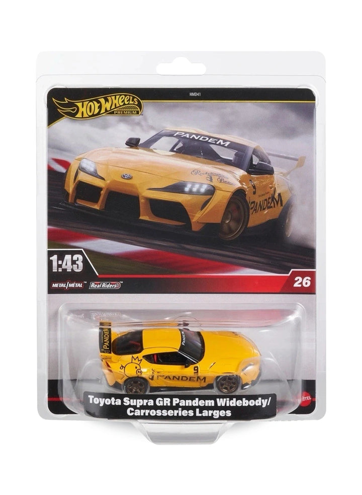 Hot Wheels Premium Singles 1:43 2025 Toyota Supra GR Pandem Widebody 1:43 – Nitro Yellow