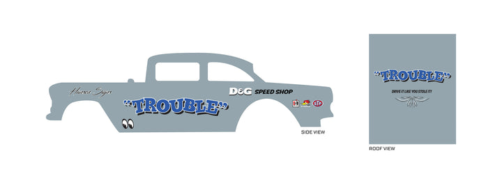 Trouble Toy Vehicle Decals
